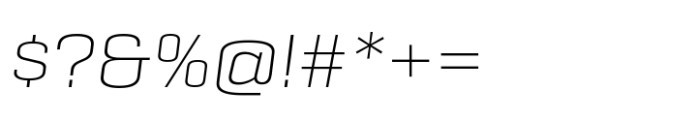 Geogrotesque Sharp Wide Ultra Light Italic Font OTHER CHARS