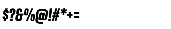 Geogrotesque Sharp XCompressed Bold Italic Font OTHER CHARS