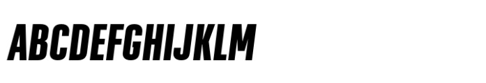 Geogrotesque Sharp XCompressed Bold Italic Font UPPERCASE