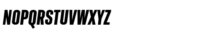 Geogrotesque Sharp XCompressed Bold Italic Font UPPERCASE