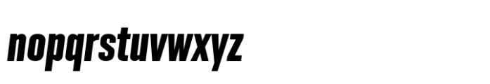 Geogrotesque Sharp XCompressed Bold Italic Font LOWERCASE