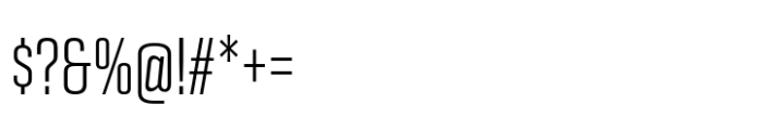 Geogrotesque Sharp XCompressed Light Font OTHER CHARS