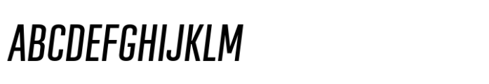 Geogrotesque Sharp XCompressed Medium Italic Font UPPERCASE