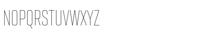 Geogrotesque Sharp XCompressed Thin Font UPPERCASE
