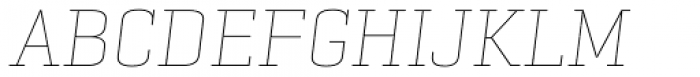 Geogrotesque Slab Thin Italic Font UPPERCASE
