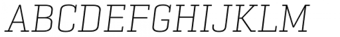 Geogrotesque Slab Ultra Light Italic Font UPPERCASE