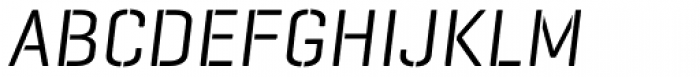 Geogrotesque Stencil B Italic Font UPPERCASE