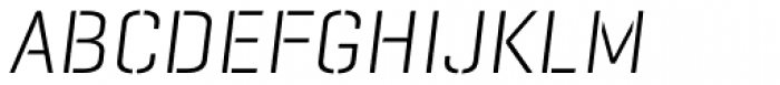 Geogrotesque Stencil C Light Italic Font UPPERCASE