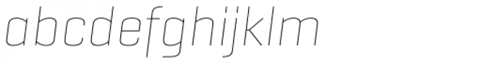 Geogrotesque Thin Italic Font LOWERCASE