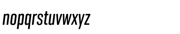 Geogrotesque XCompressed Medium Italic Font LOWERCASE