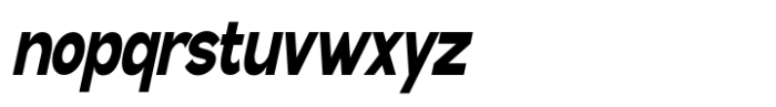 Geometra Sans Black Condensed Slanted Font LOWERCASE