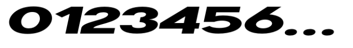 Geometra Sans Black Expanded Slanted Font OTHER CHARS