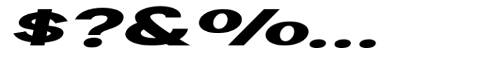 Geometra Sans Black Expanded Slanted Font OTHER CHARS