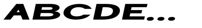 Geometra Sans Black Expanded Slanted Font UPPERCASE