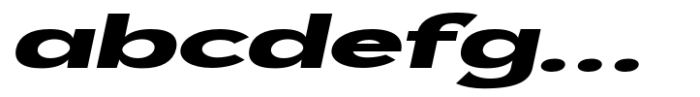 Geometra Sans Black Expanded Slanted FONT