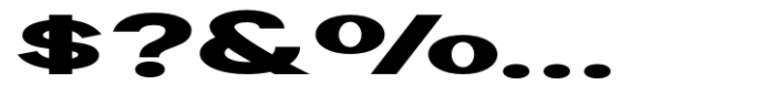 Geometra Sans Black Expanded Font OTHER CHARS