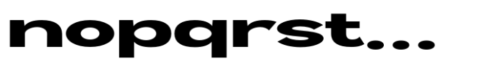 Geometra Sans Black Expanded Font LOWERCASE