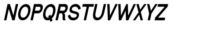 Geometra Sans Bold Condensed Slanted Font UPPERCASE