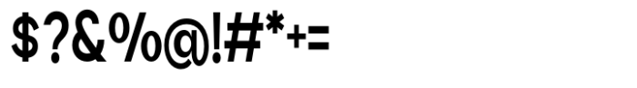 Geometra Sans Bold Condensed Font OTHER CHARS