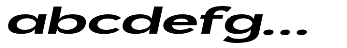 Geometra Sans Bold Expanded Slanted FONT