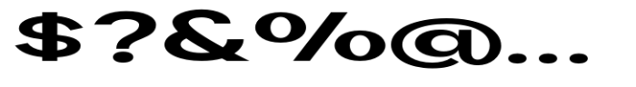 Geometra Sans Bold Expanded Font OTHER CHARS