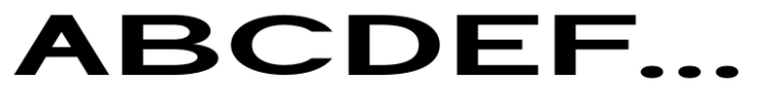 Geometra Sans Bold Expanded Font UPPERCASE