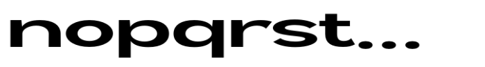 Geometra Sans Bold Expanded Font LOWERCASE