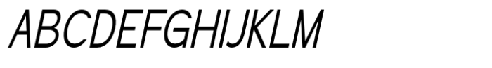 Geometra Sans Condensed Slanted Font UPPERCASE