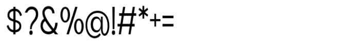 Geometra Sans Condensed Font OTHER CHARS