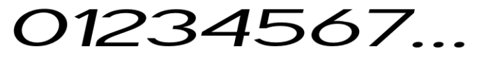 Geometra Sans Expanded Slanted Font OTHER CHARS