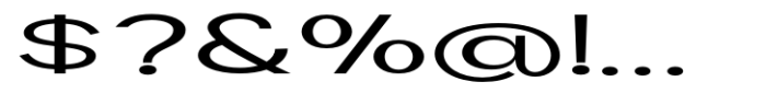 Geometra Sans Expanded Font OTHER CHARS