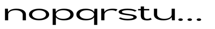 Geometra Sans Expanded Font LOWERCASE