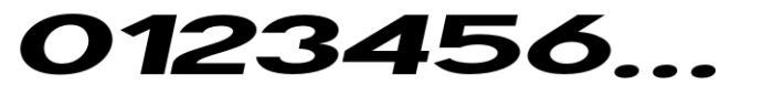 Geometra Sans Extra Bold Expanded Slanted Font OTHER CHARS