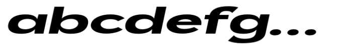 Geometra Sans Extra Bold Expanded Slanted FONT