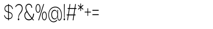 Geometra Sans Extra Light Condensed Font OTHER CHARS