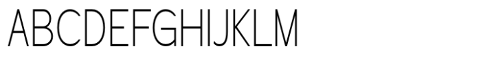 Geometra Sans Extra Light Condensed Font UPPERCASE