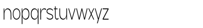 Geometra Sans Extra Light Condensed Font LOWERCASE