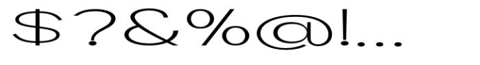 Geometra Sans Extra Light Expanded Font OTHER CHARS