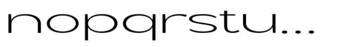 Geometra Sans Extra Light Expanded Font LOWERCASE