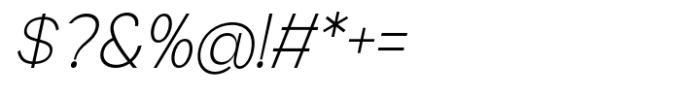 Geometra Sans Extra Light Slanted Font OTHER CHARS