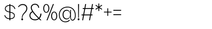 Geometra Sans Extra Light Font OTHER CHARS
