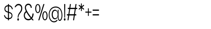 Geometra Sans Light Condensed Font OTHER CHARS