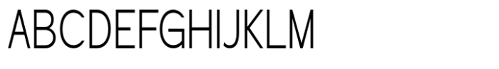 Geometra Sans Light Condensed Font UPPERCASE