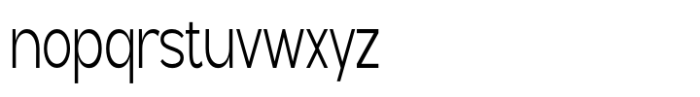 Geometra Sans Light Condensed Font LOWERCASE