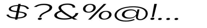 Geometra Sans Light Expanded Slanted Font OTHER CHARS