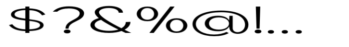 Geometra Sans Light Expanded Font OTHER CHARS