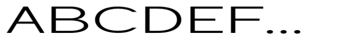 Geometra Sans Light Expanded Font UPPERCASE