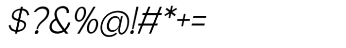Geometra Sans Light Slanted Font OTHER CHARS