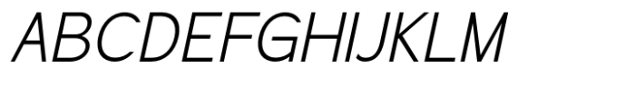 Geometra Sans Light Slanted Font UPPERCASE