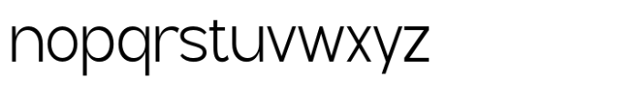 Geometra Sans Light Font LOWERCASE
